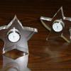 Star shape acrylic clock